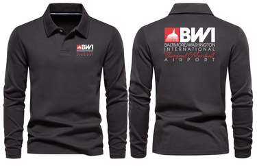 BWI AIRPORT LONG SLEEVE POLO